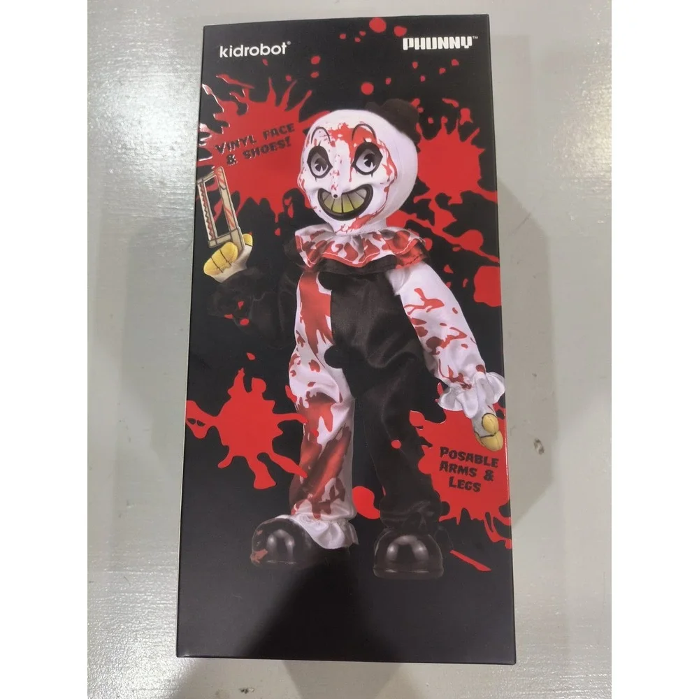 KIDROBOT PHUNNY TERRIFIER ART THE CLOWN BLOODY EDITION COLLECTOR PLUSH NEW